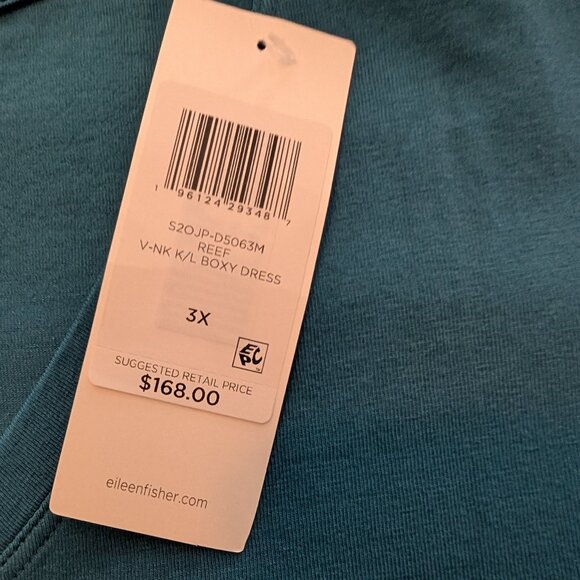 Eileen Fisher sleeveless boxy dress - Picture 5 of 5